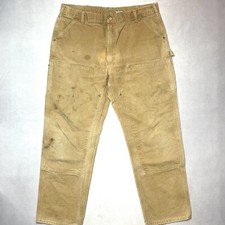 Vintage Levi’s Carhartt Double Knee Work Pants Jeans Made In USA 38x32