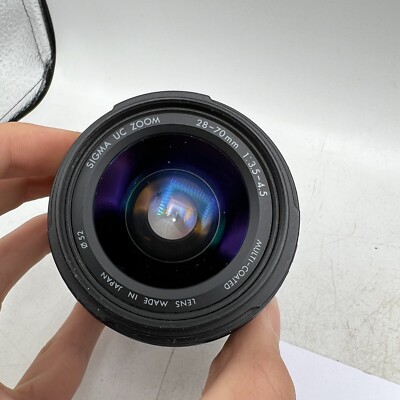 Sigma UC Zoom 28-70mm F3.5-4.5 Minolta Maxxum Sony A Mount Lens For DSLR Cameras