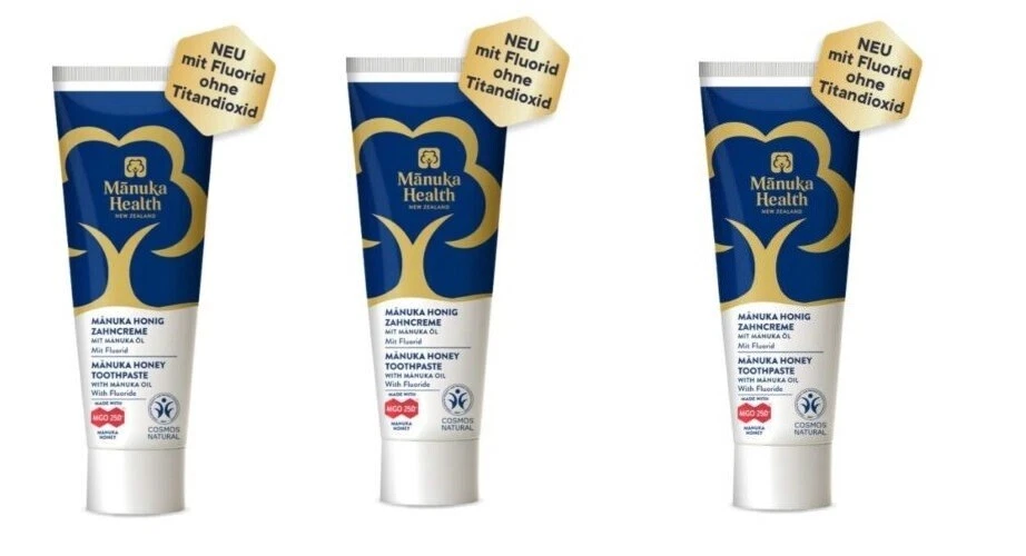 3x Manuka Health Manuka Honig & Propolis Zahncreme MGO-400