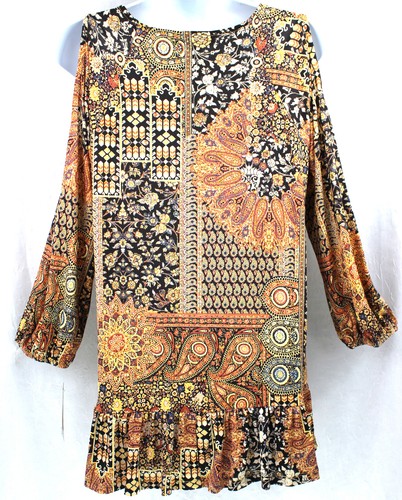 STYLE & CO. Top Slinky Knit Cold Shoulder Size XS Seventies Mood NWT $54.50 - Picture 4 of 4