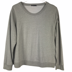 Download J. Crew Womens Heather Grey Pullover Long Sleeve Scoop ...