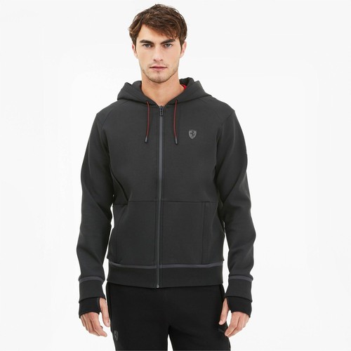 Mens Puma FERRARI HOODED SWEAT JACKET 
