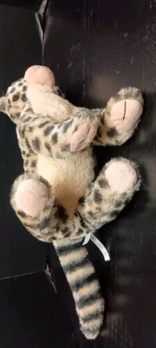 Petting Zoo Serval Wild Cat Plush 13" Ocelot Spots Stripes Tuffed Ears - Picture 9 of 13