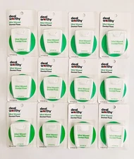 12 X Deal Worthy Mint Waxed Dental Floss 55yd. Made In The USA 🇺🇸 Brand New