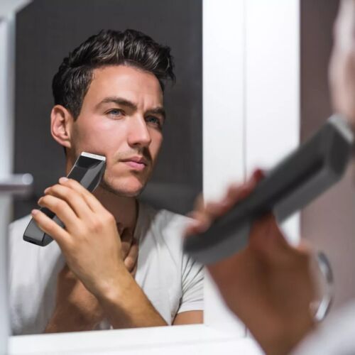 2 In 1 Body Hair Trimmer for Men Electric Groin Hair Trimmer LED Comb Shaver - Picture 7 of 12