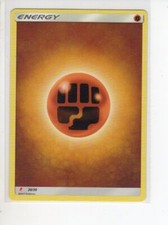 FIGHTING ENERGY SUN & MOON SET POKEMON CARD 20/30 NM/M
