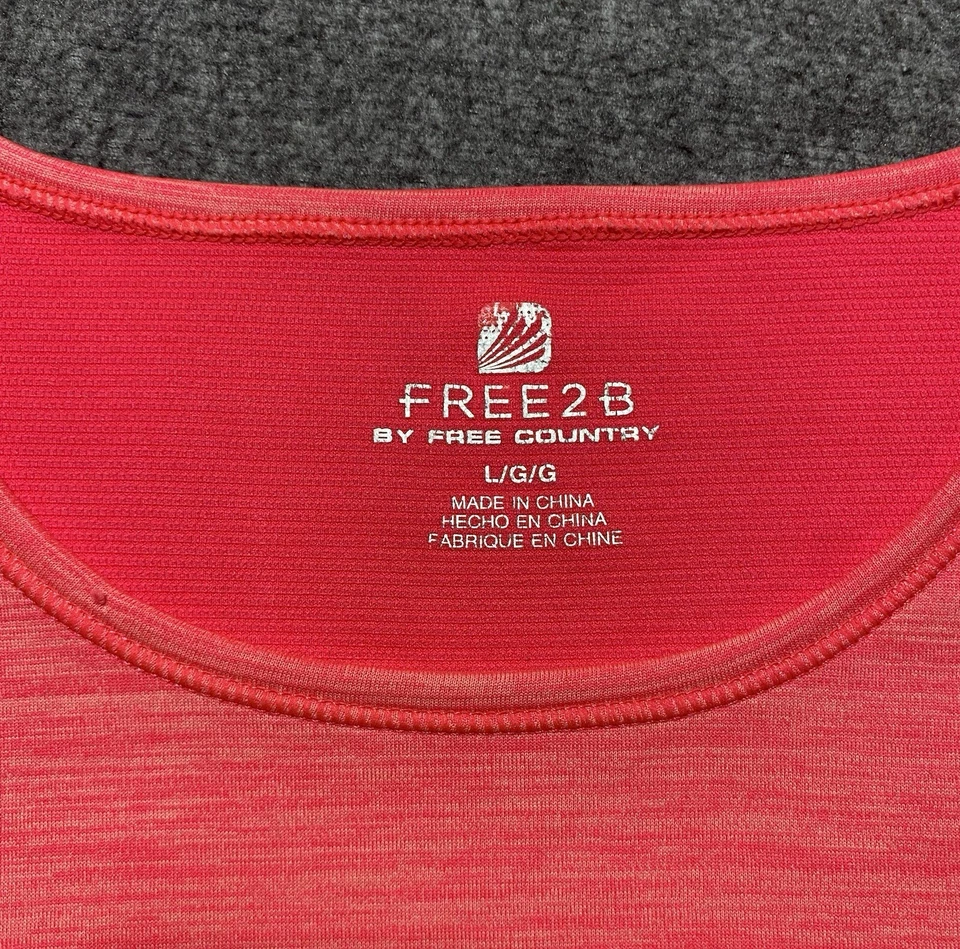 Женский спортивный топ с коротким рукавом FREE COUNTRY FREE 2 B розовый размер L - Изображение 2 из 4