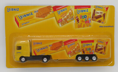 GRELL HO 1/87 TRUCK SEMI TRAILER TRUCK TRAILER DAF 95 XF CAKES LEIBNIZ BOX