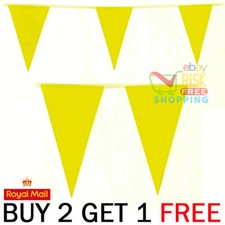 NEW 10m COLOUR BUNTING FLAGS PENNANTS PARTY DECORATIONS CHRISTMAS PARTY COLOURS