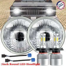 For 1986-1995 Suzuki Samurai Dot 7inch Round Led Headlights Hilo Sealed Beam 2x
