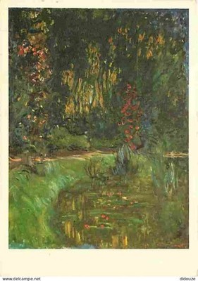 Postkarte - Kunst - Malerei - Claude Monet - Der Garten von Giverny - Karte von