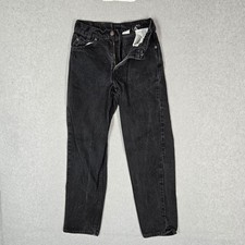 VINTAGE Levi's 550 Men Jeans 27X30 Student 90s Black Orange Tab Denim Relaxed