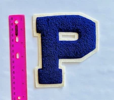 Vintage Letterman Patch “P” Pep Club Sew On Patch Unused Felt Wheeler Mfg.