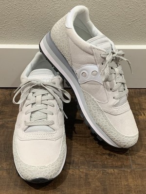 8YARDS レディース　S ホワイト/モカ Saucony Women's Jazz Original Triple Leopard S60860-2 Sneaker