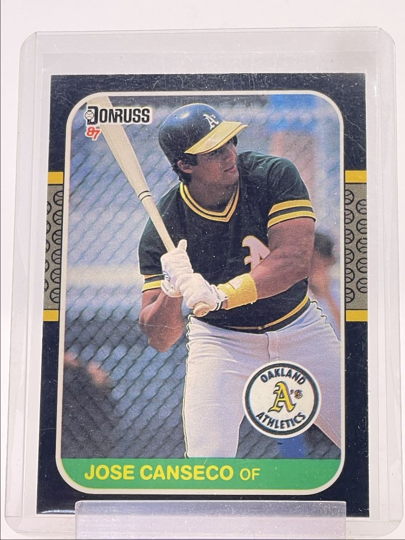 JOSE CANSECO 1987 DONRUSS BASEBALL OAKLAND ATHLETICS #97 Q4517