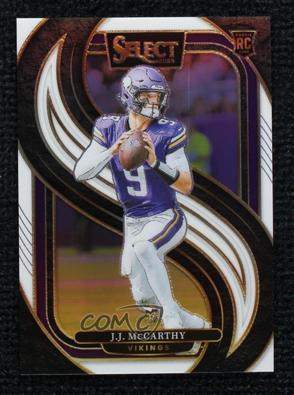 2024 Panini Select Premier Level White Prizm 25/35 JJ McCarthy #134 Rookie RC