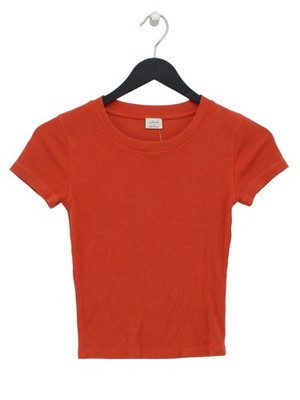 Wilfred Damen T-Shirt XS Orange Lyocell Modal mit Elasthan Basic
