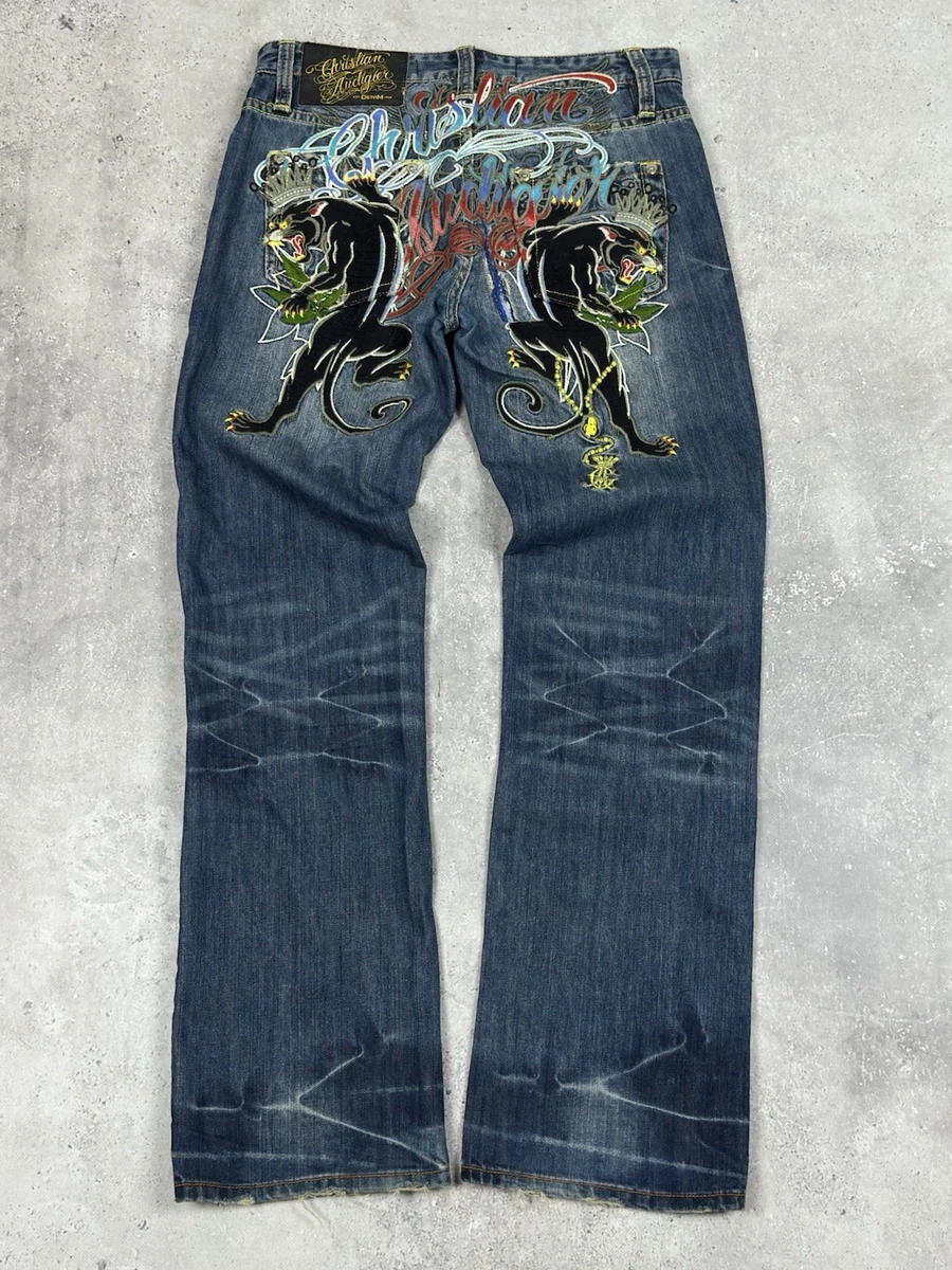 Christian Audigier Cotton Jeans for Men for sale | eBay
