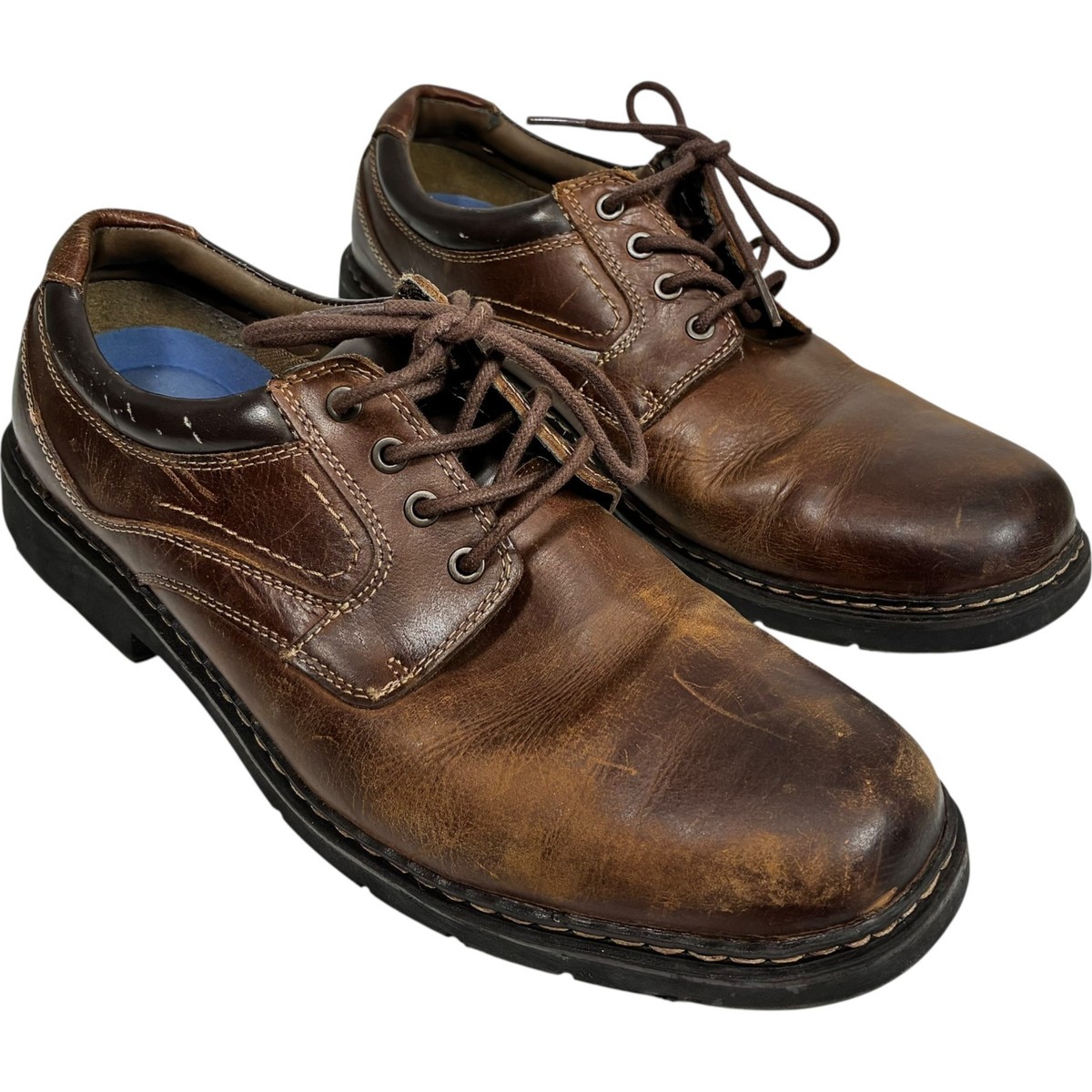 mark nason x skechers lace-up brown leather plain toe oxford  display picture 2