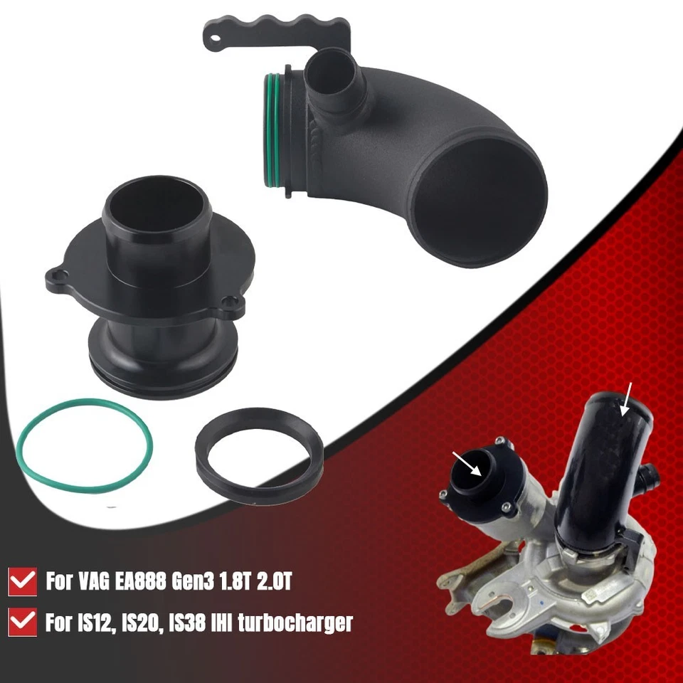 EA888.3 Turbo air intake pipe kits for Golf MK7 GTI 1.8T Mk 7.5 R 2.0T upgrade Foto 4 de 4