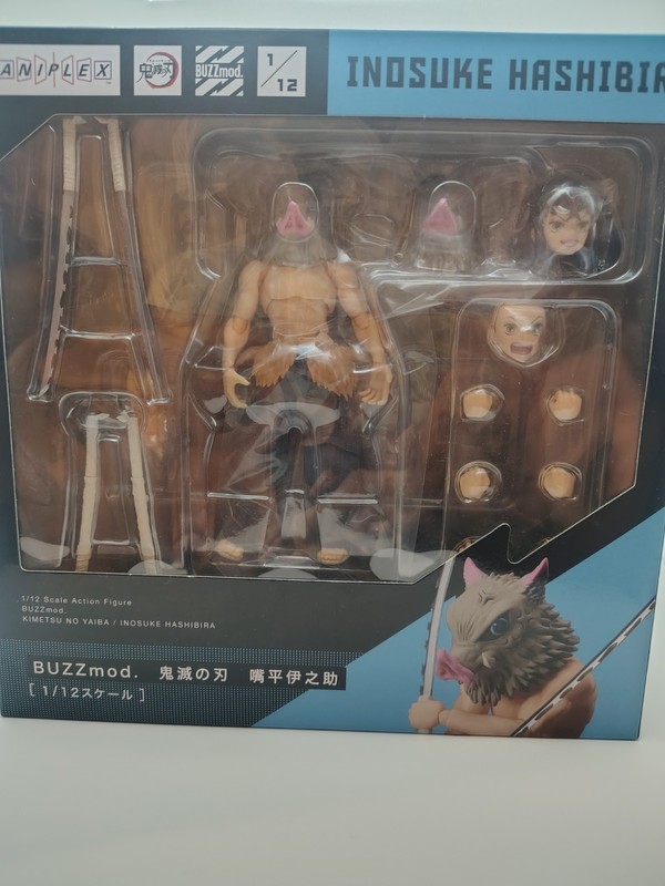 BUZZmod Demon Slayer: Kimetsu No Yaiba Inosuke Hashibira 1/12 action figure