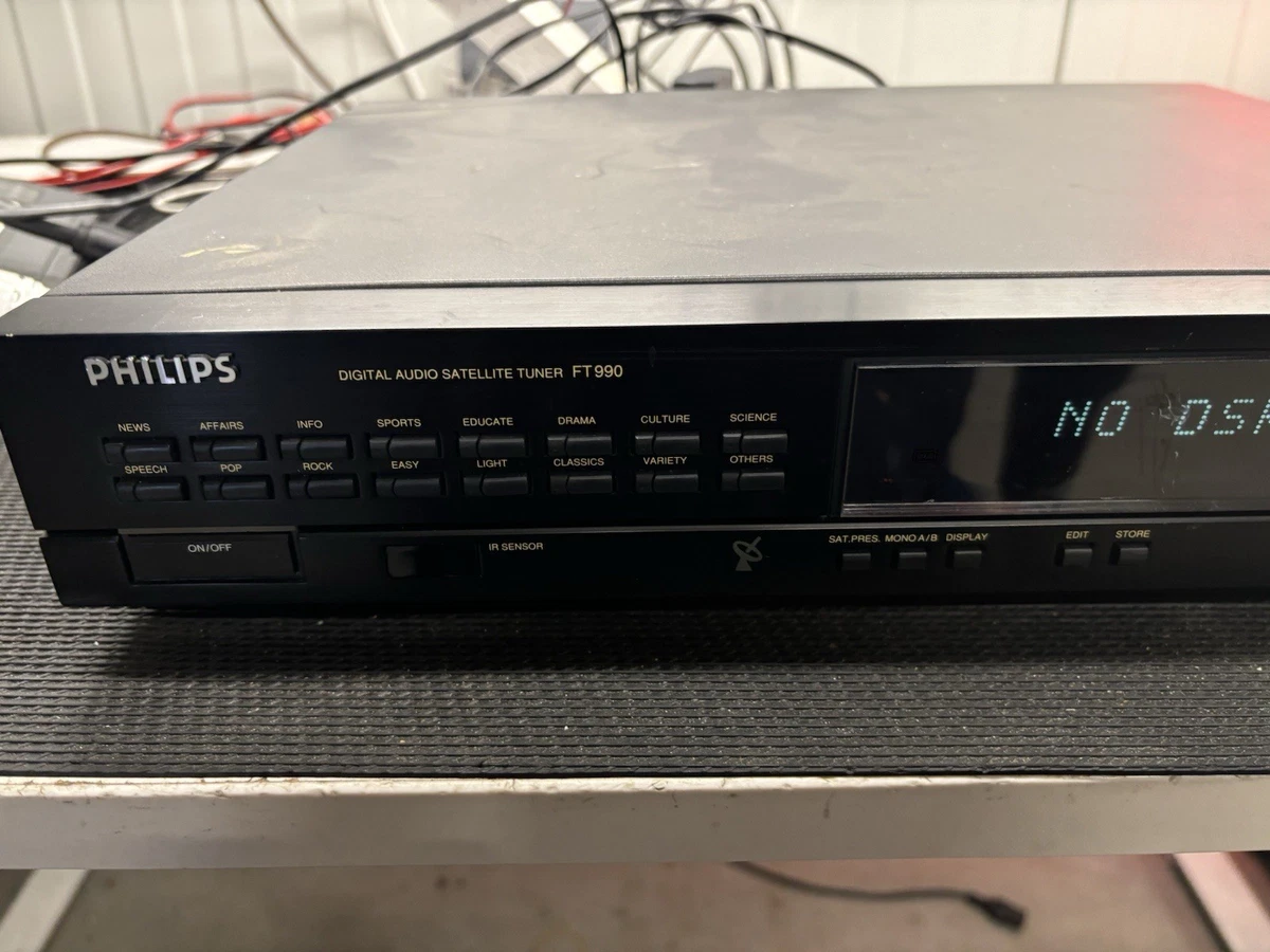 Philips FT990 Digital Audio Satellite Tuner - ¡Leer!