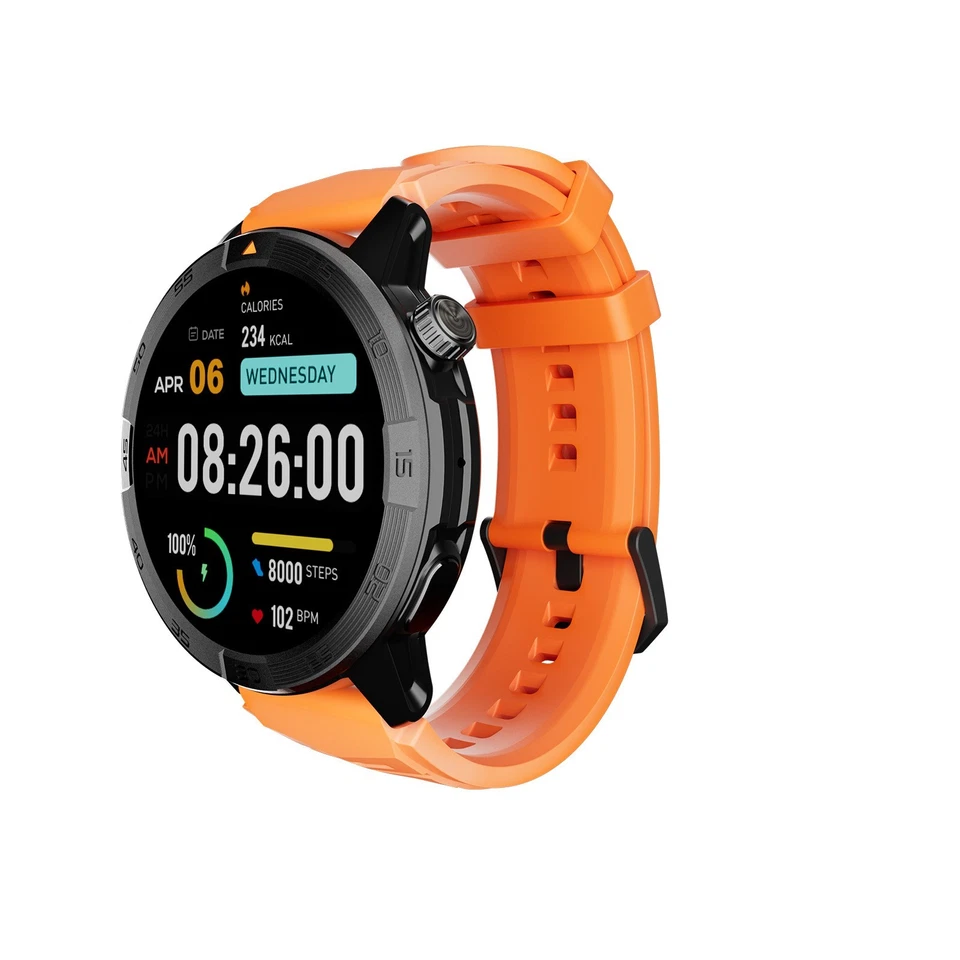 AGMMOBILE AGM Legion Pro Smartwatch mit Telefonfunktion Armbanduhr 5ATM GPS Dual straps