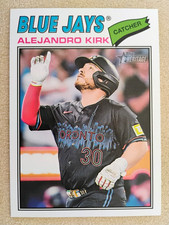 2026 Topps Heritage, Short Print SP # 341 ALEJANDRO KIRK, Toronto Blue Jays