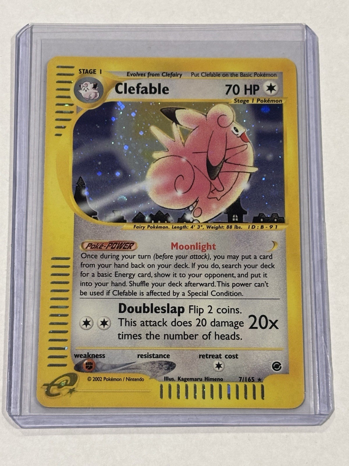 Clefable - 7/165 - Pokemon Expedition Holo - Rare - NM