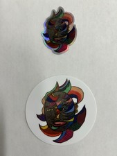 Colorful Holographic Sticker 1.5x2 Set Abstract Stickers Set 3 Water Proof