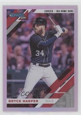 2019 Donruss Variation Career Stat Line 102/184 Bryce Harper (Dark Jersey) 18wm