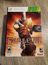 Fable 3 III Xbox 360 Limited Collectors Edition GAME AND BOOK ONLY 