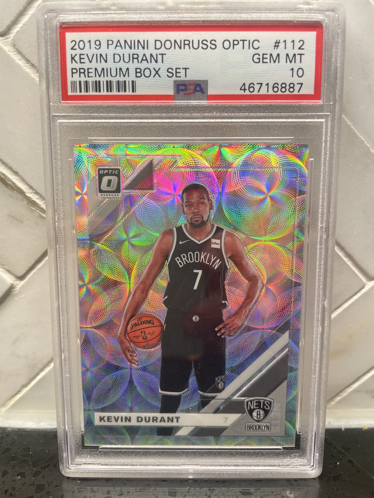 2019-20 Donruss Optic Premium Box Scope /249 Kevin Durant #112 PSA 10 Gem Mint