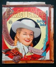 1960 vintage ANNIE OAKLEY PAPER DOLL whitman cut-out TAGG LOFTY stand-up