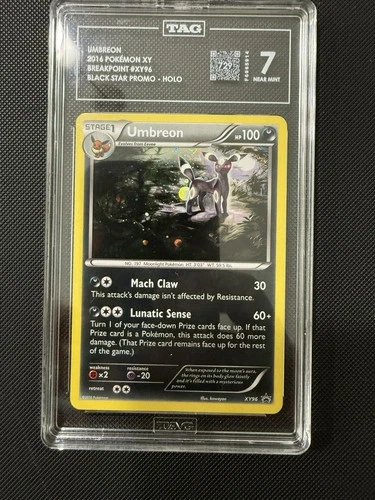 Umbreon 2016 XY Evolutions Black Star Promo Holo Breakpoint XY96 TAG 7