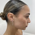 14K White Gold Drop Earrings 1.4ct Baguette Labcreated Diamond F/VS Gift for Her — photo 5