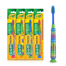 Crayola Deep Clean Children  S Toothbrush, W/Su Countion Cup Base, Ages 4 , 1 Cou