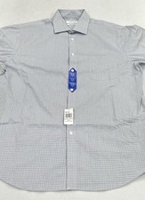 Calvin Klein Men's Wrinkle Free Dress Shirt, Blue, Size L 16-16.5, 32/33 