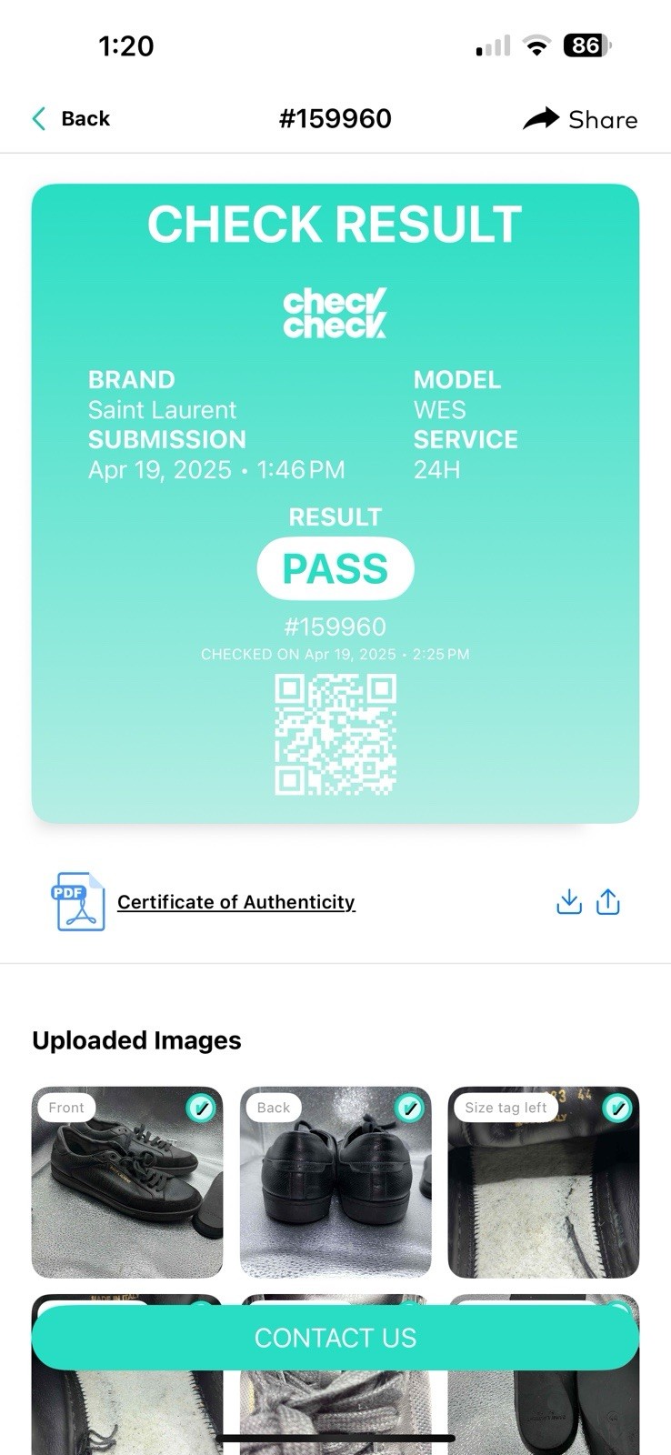 Saint Laurent Andy Sneaker da uomo basse in pelle con lacci nere (taglia 44 EU 11 US)