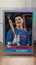 2025 Topps Heritage Baseball #712 Matt Shaw Rc Rainbow Foil