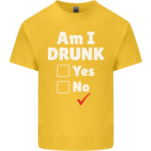 Am I Drunk Funny Beer Alcohol Wine Cider Guiness Kids T-Shirt Childrens - Picture 10 of 25
