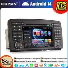 8-Kern DVD Autoradio Android 14 GPS Navi f&uuml;r Mercedes R-Klasse W251 CarPlay 64GB