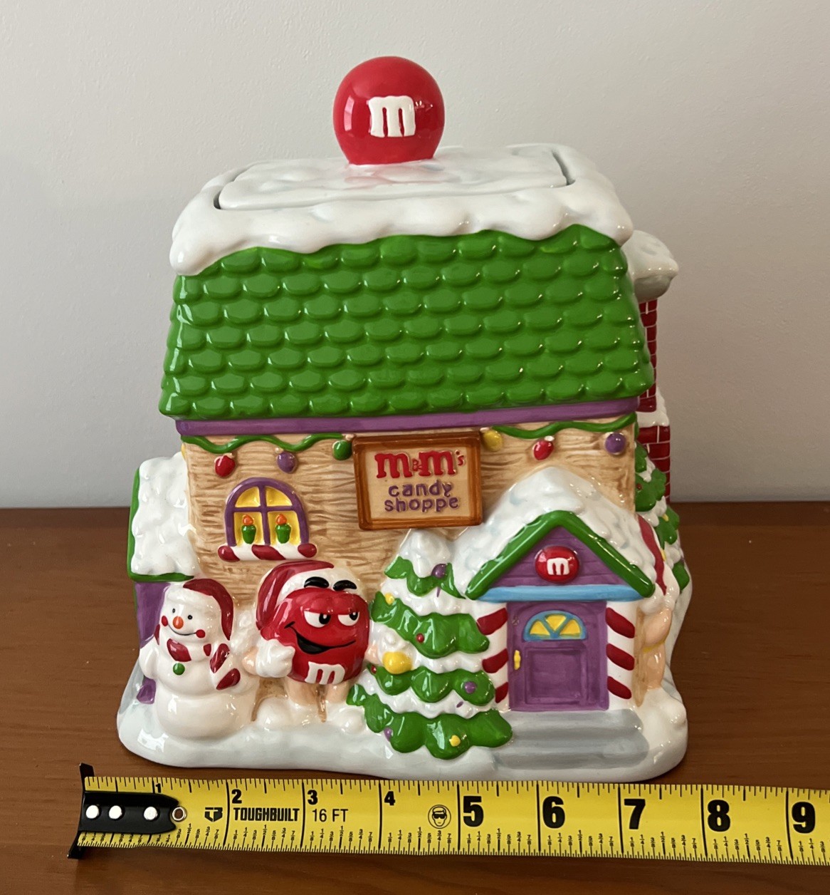 M&M Christmas Candy Shoppe Ceramic Candy Jar By Galerie