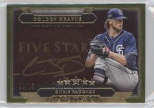 2020 Topps Five Star Golden Graphs Green 11/15 Chris Paddack #GG-CPA Auto 02d2