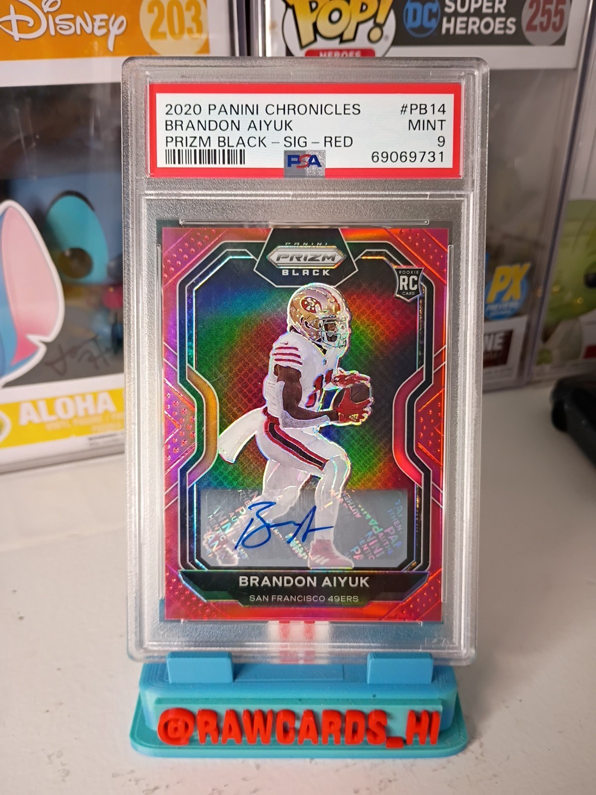 Brandon Aiyuk Panini Chronicles Prizm Black #PB14 Red