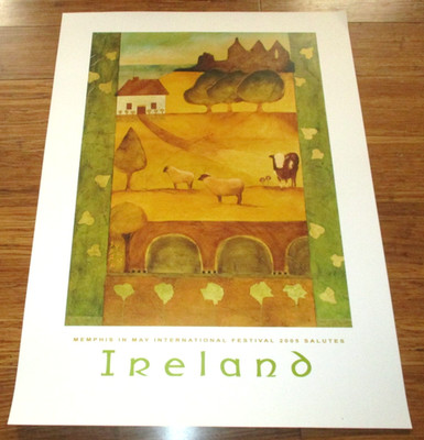 2005 Memphis in May International Festival Poster Saluting Ireland