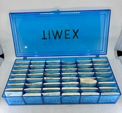 NOS Vintage TIMEX Watch Crown & Stem System 401/1TX1E , Mostly Complete