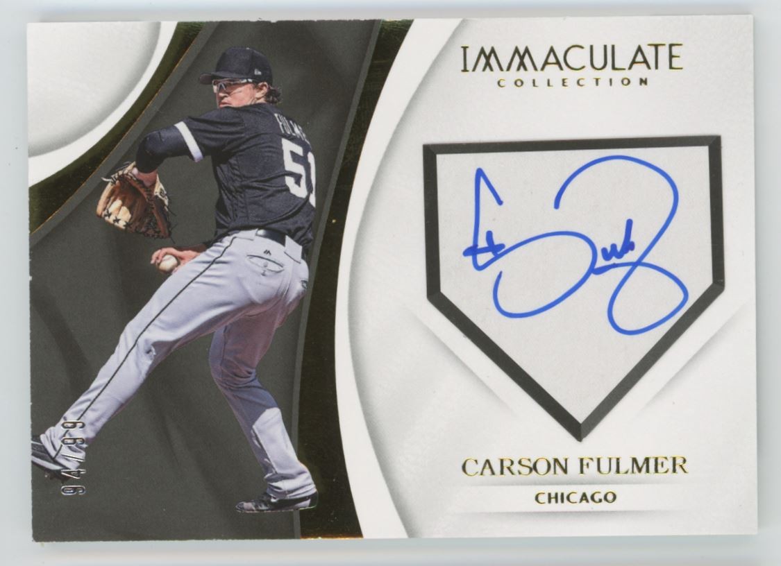 Carson Fulmer 2017 Panini Immaculate Home Plate Signatures Auto /99 #HPS-CF