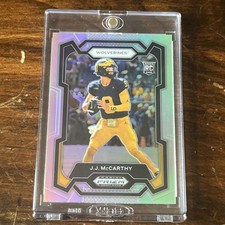 2024 PRIZM DRAFT PICKS JJ McCARTHY SILVER PRIZM ROOKIE RC WOLVERINES 🔥 No. 132
