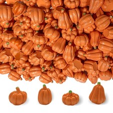 100Pcs Mini Pumpkins for Decorating,Resin Tiny Pumpkins for Crafts